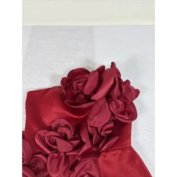 Ritara Red Rose Dress - Picture 3 of 11